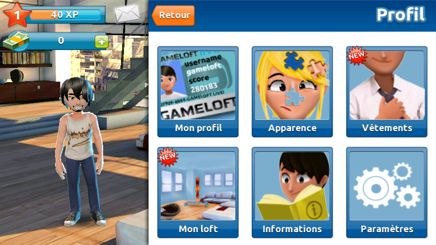 gameloft live personalitation