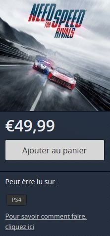 Need for Speed Rivals promo ps store 18.04.2014 