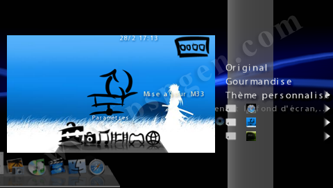 Choisir un Theme pour PSP