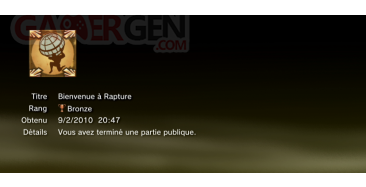Bioshock 2 trophees bronze 1