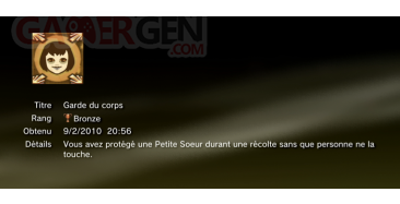 Bioshock 2 trophees bronze 25