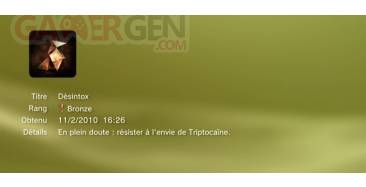 Heavy Rain trophees caches bronze 28