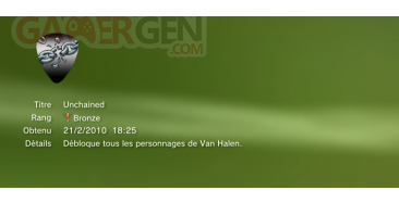 Guitar Hero Van Halen Trophees bronze 15