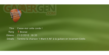 Guitar Hero Van Halen Trophees caches  1