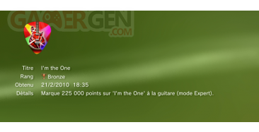 Guitar Hero Van Halen Trophees caches  16