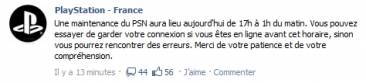 playstation-network-maintenance-facebook-officiel