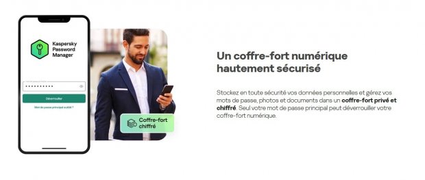 kaspersky password manager coffre fort numerique