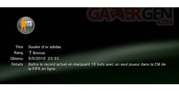 FIFA WORLD CUP 2010 trophee masque cache bronze     2
