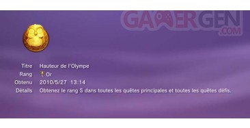 Le choc des titans trophees OR 2