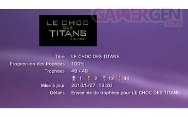 Le choc des titans trophees liste 1