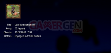 Agarest Generation of War Zero Trophées ARGENT 03