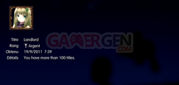 Agarest Generation of War Zero Trophées ARGENT 07
