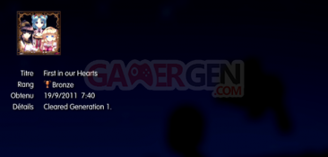 Agarest Generation of War Zero Troph&eacute;es BRONZE 01