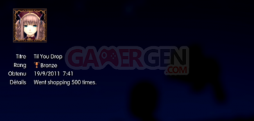 Agarest Generation of War Zero Troph&eacute;es BRONZE 16