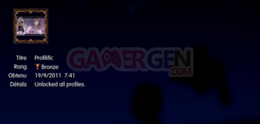 Agarest Generation of War Zero Troph&eacute;es BRONZE 22