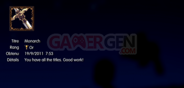 Agarest Generation of War Zero Trophées MASQUES 13