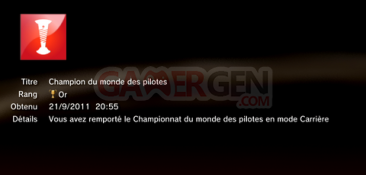 Formula 1 - F1 - trophees - OR  2