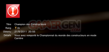 Formula 1 - F1 - trophees - OR  3