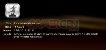 FIFA 12 - Trophées - ARGENT 07