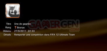 FIFA 12 - Troph&eacute;es - BRONZE 19