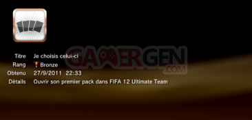 FIFA 12 - Troph&eacute;es - BRONZE 20