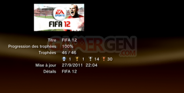 FIFA 12 - Trophées - LISTE    1