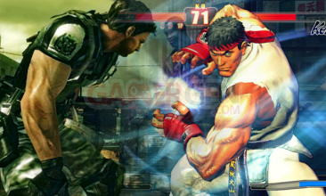 Chris-resident-evil-Ryu-Street-Fighter