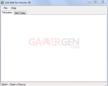 usb xtaf capture screenshot menu