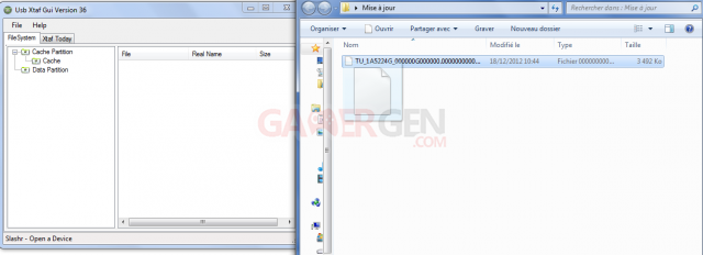 usb xtaf capture screenshot menu glisser mise a jour (1)