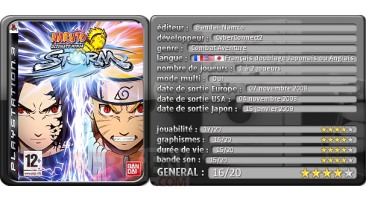 Naruto Ultimate Ninja Storm Narutimate Test PS3 tableau