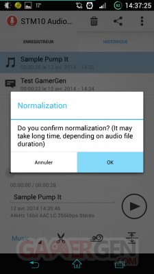 Sony-Audio-Recorder-liste-normalisation