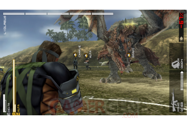 Metal-Gear-Solid-Peace-Walker-niveau-bonus-Monster-Hunter-wyverns-felyne014