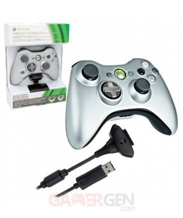 Manette-Xbox360 Silver  04