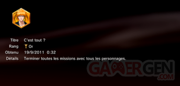Bleach soul reusrreccion trophees OR  1