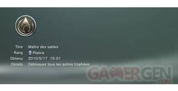 Prince of Persia les sables oublies forgotten sands trophees  platine      1