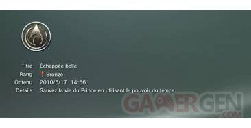 Prince of Persia les sables oublies forgotten sands trophees bronze   18