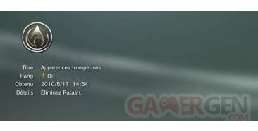 Prince of Persia les sables oublies forgotten sands trophees or 1