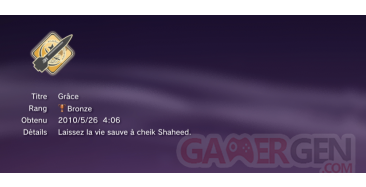 Alpha Protocol Trophees masques caches BRONZE 1