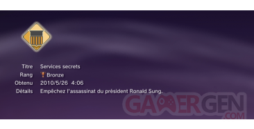 Alpha Protocol Trophees masques caches BRONZE 2