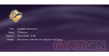 Alpha Protocol Trophees masques caches BRONZE 4