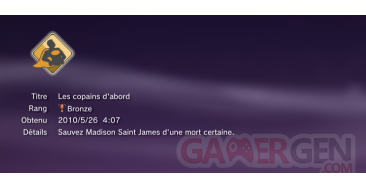 Alpha Protocol Trophees masques caches BRONZE 7