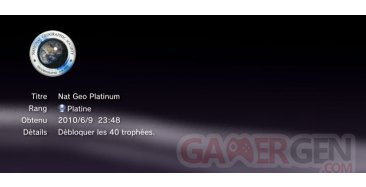 NAT GEO QUIZZ trophees PLATINE  1