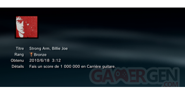 GREEN DAY Rock Band trophees BRONZE     31