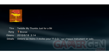 GREEN DAY Rock Band trophees BRONZE     15
