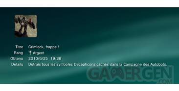 Transformers la guerre pour cybertron trophees argent 11