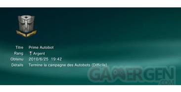 Transformers la guerre pour cybertron trophees argent 2