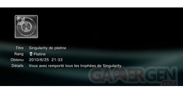 Singularity trophees platine 1