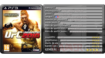 UFC Undisputed 2010 Test tableau