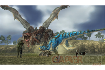 Metal-Gear-Solid-Peace-Walker-niveau-bonus-Monster-Hunter-wyverns-felyne039