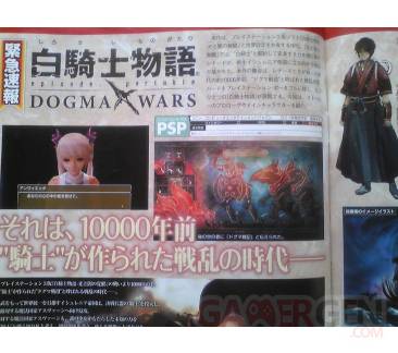 White Kight Chronicles Portable Dogma Wars scan Famitsu